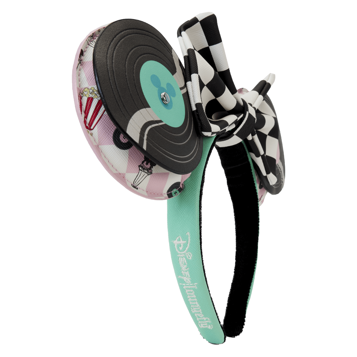 LOUWDHB0130 Disney - Mickey & Minnie Date Diner Records Headband - Loungefly - Titan Pop Culture