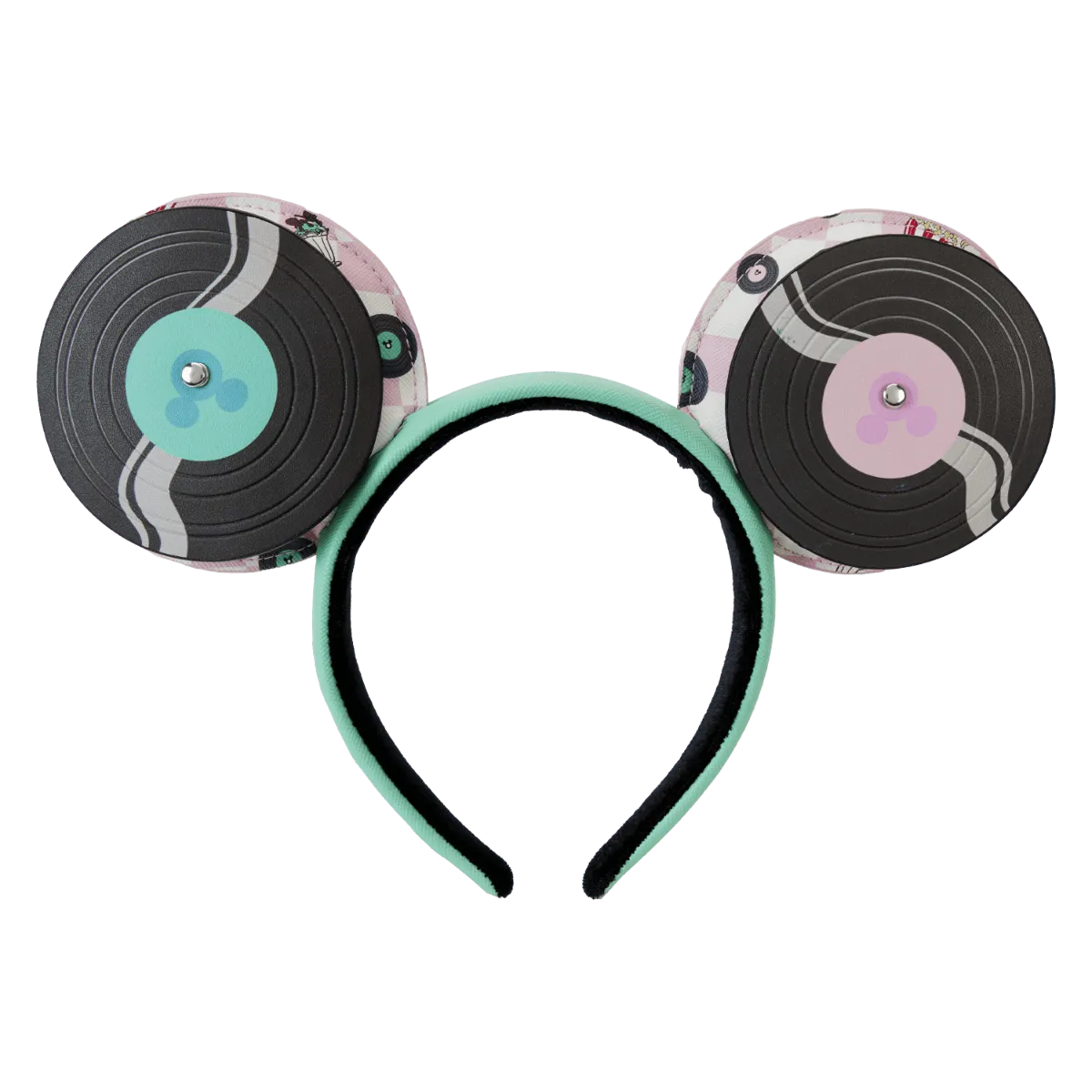 LOUWDHB0130 Disney - Mickey & Minnie Date Diner Records Headband - Loungefly - Titan Pop Culture