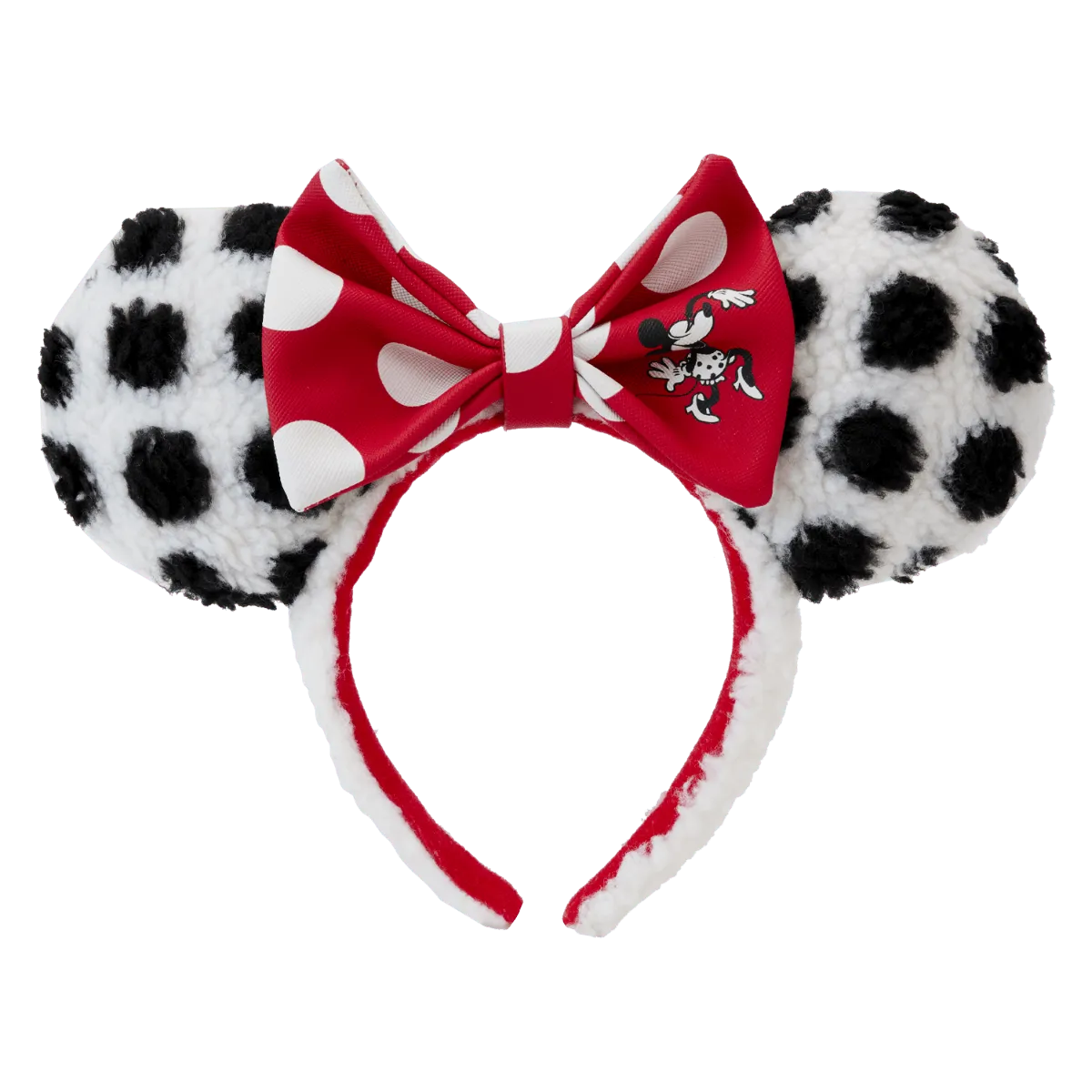 LOUWDHB0131 Disney - Minnie Rocks The Dots Sherpa Headband - Loungefly - Titan Pop Culture