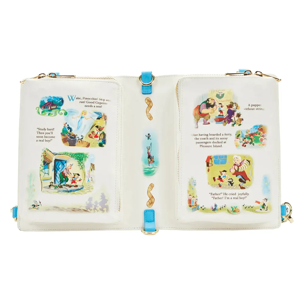 LOUWDTB2650 Pinocchio (1940) - Classic Book Convertible Crossbody Bag - Loungefly - Titan Pop Culture