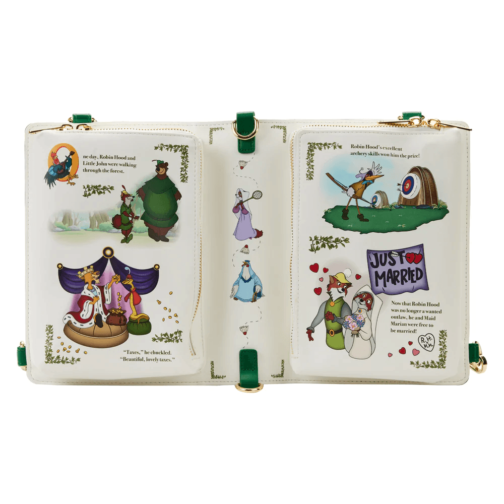 LOUWDTB2672 Robin Hood (1973) - Classic Book Cover Convertible Crossbody - Loungefly - Titan Pop Culture