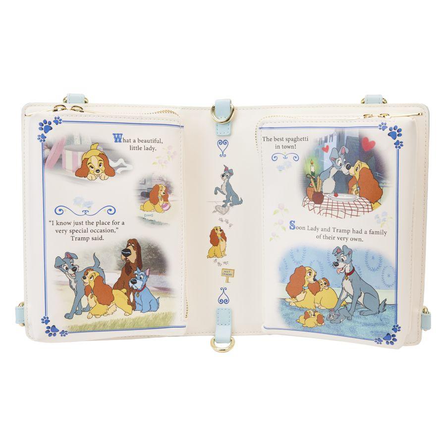 LOUWDTB2738 Lady and the Tramp - Book Convertible Crossbody - Loungefly - Titan Pop Culture