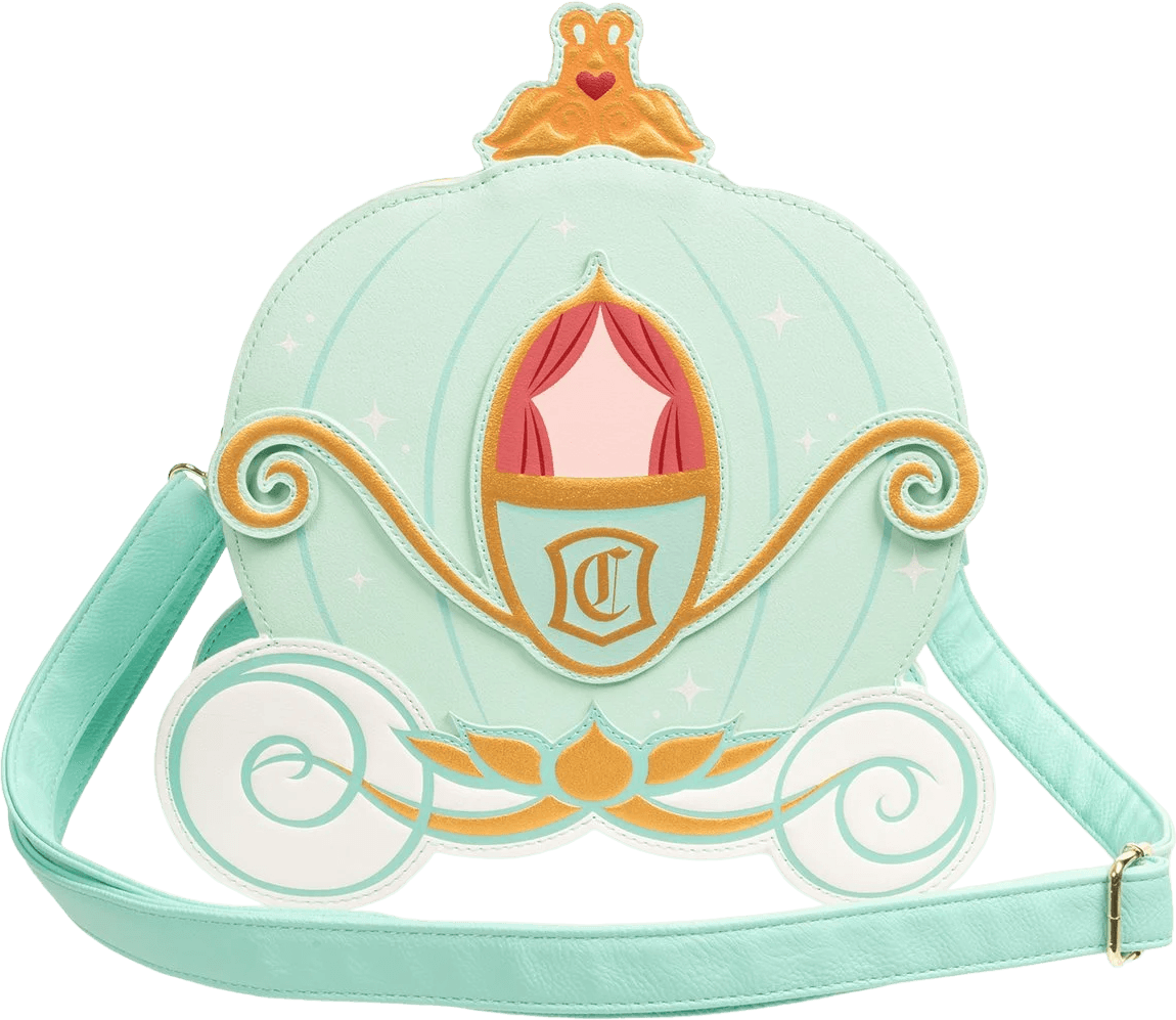 LOUWDTB2825 Disney - Cinderella Pumpkin Carriage US Exclusive Reversible Crossbody [RS] - Loungefly - Titan Pop Culture