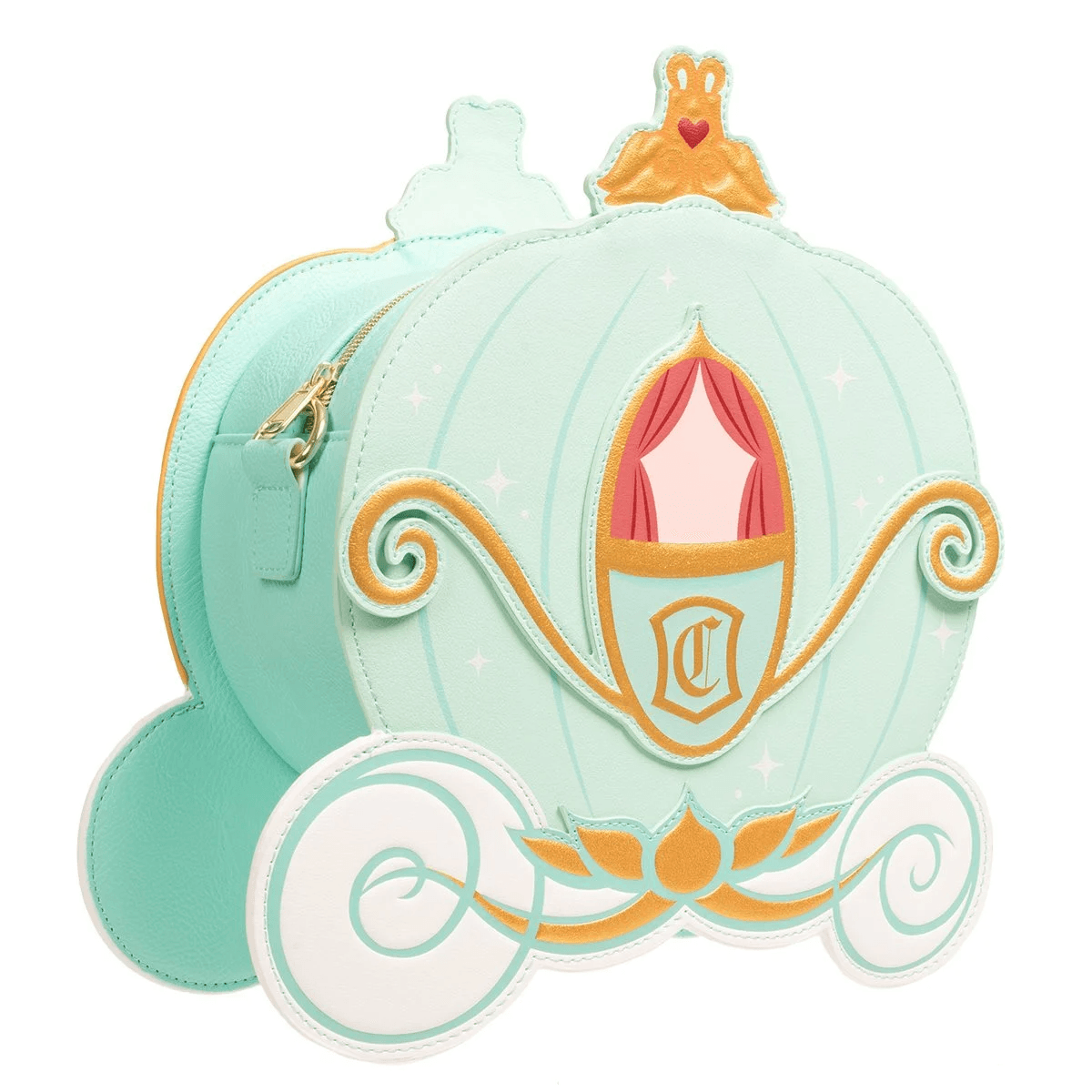 LOUWDTB2825 Disney - Cinderella Pumpkin Carriage US Exclusive Reversible Crossbody [RS] - Loungefly - Titan Pop Culture