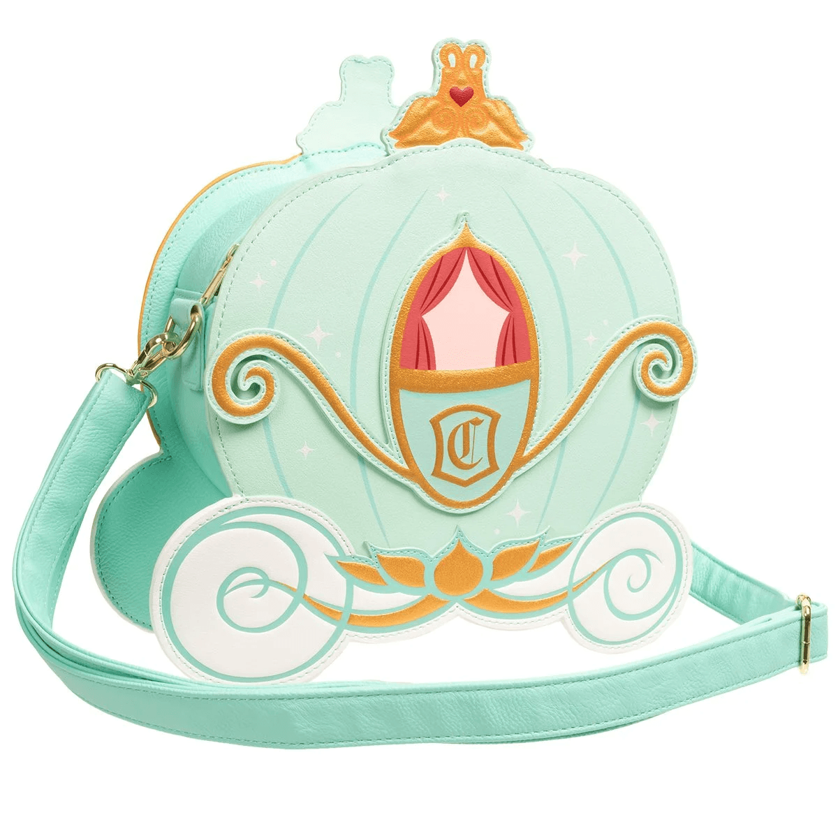 LOUWDTB2825 Disney - Cinderella Pumpkin Carriage US Exclusive Reversible Crossbody [RS] - Loungefly - Titan Pop Culture