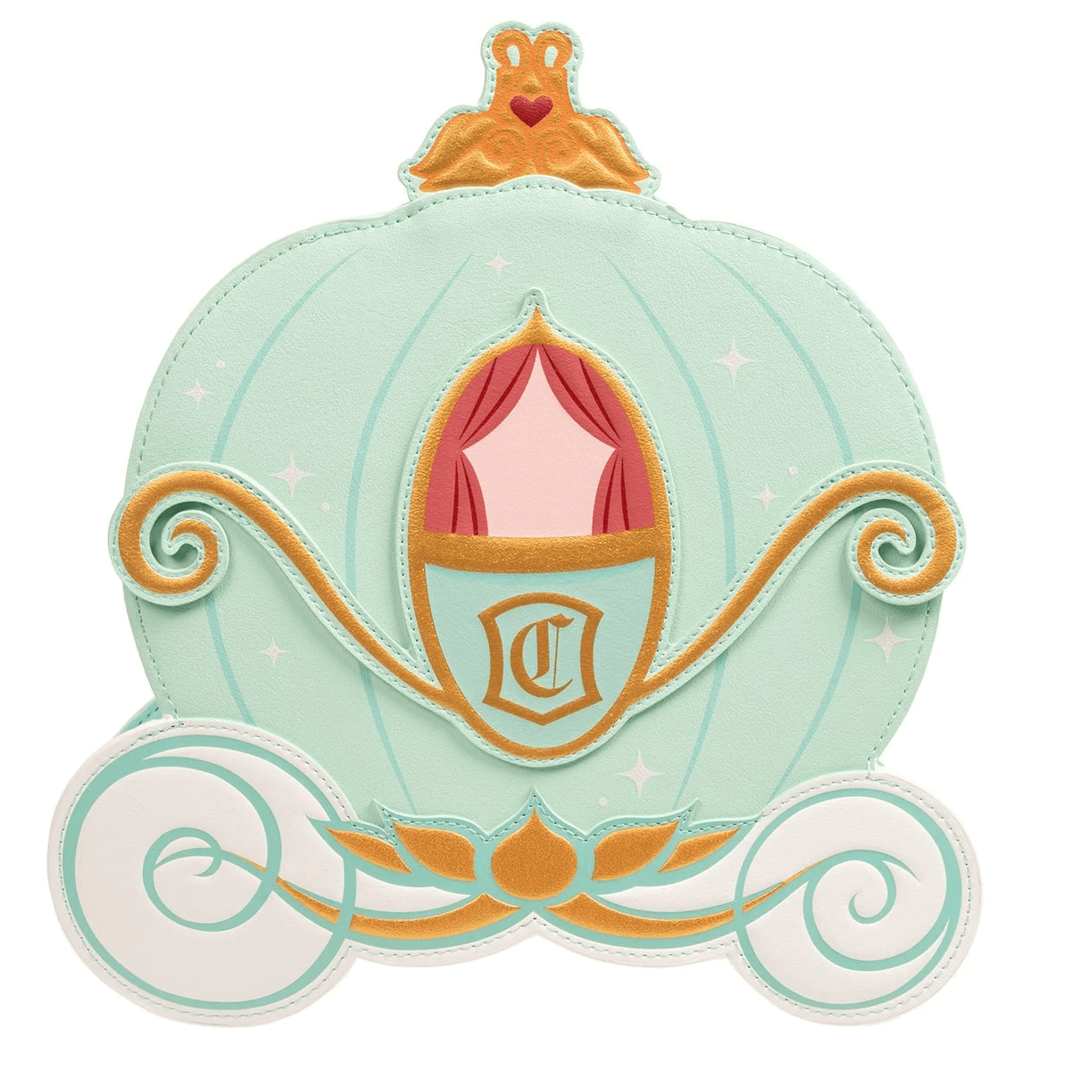 LOUWDTB2825 Disney - Cinderella Pumpkin Carriage US Exclusive Reversible Crossbody [RS] - Loungefly - Titan Pop Culture