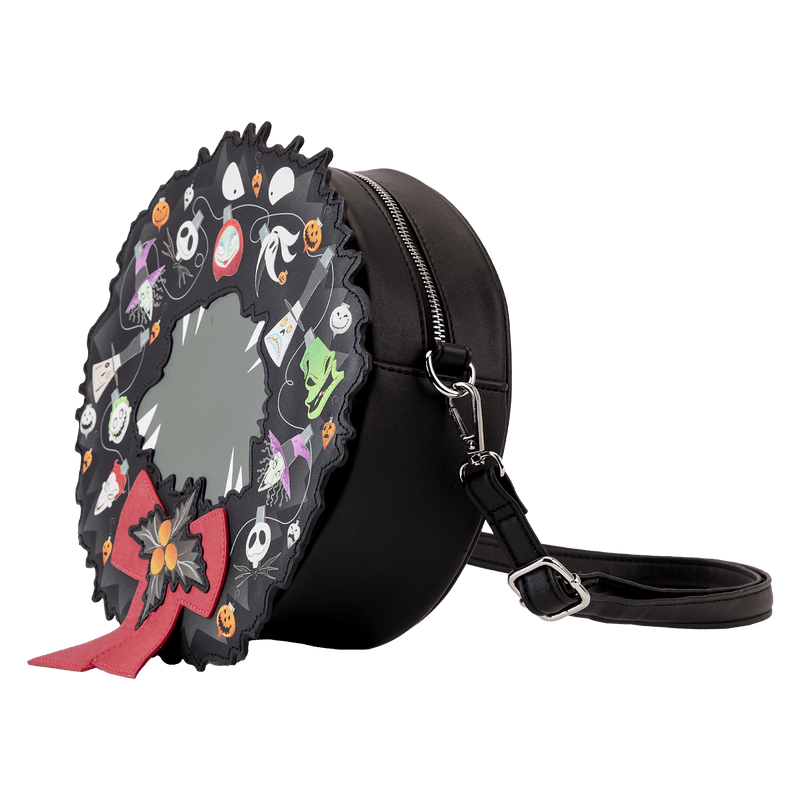 LOUWDTB2875 The Nightmare Before Christmas - Wreath String Lights Glow Crossbody - Loungefly - Titan Pop Culture