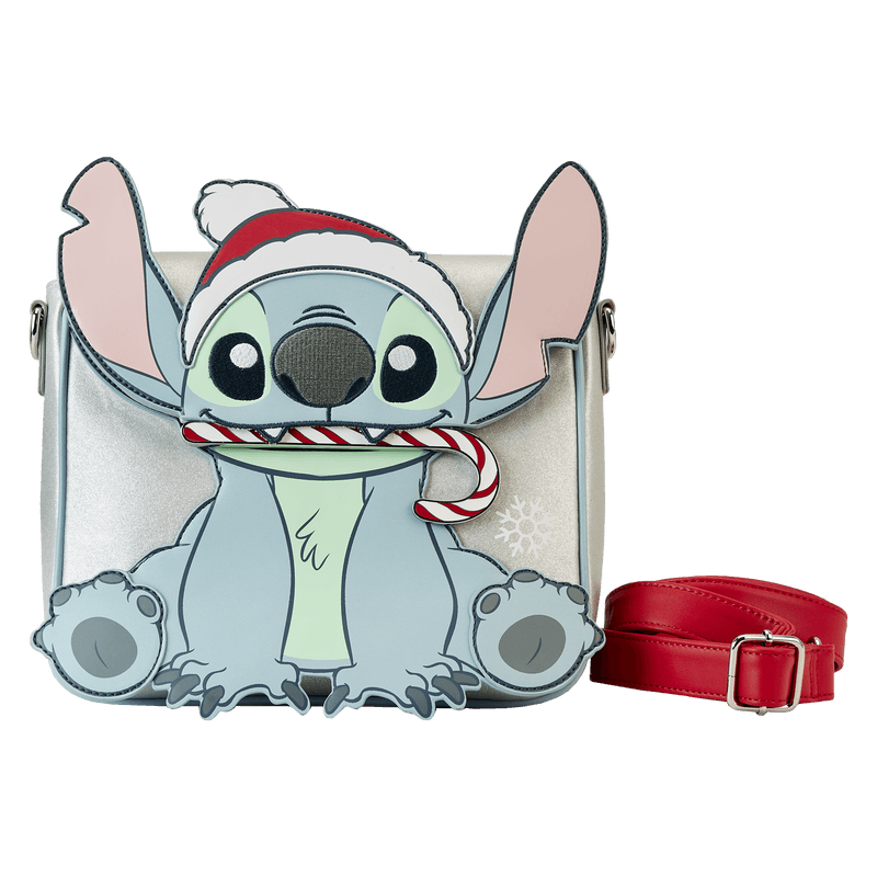 Lilo & Stitch - Stitch Holiday Glitter Crossbody Crossbody by Loungefly | Titan Pop Culture