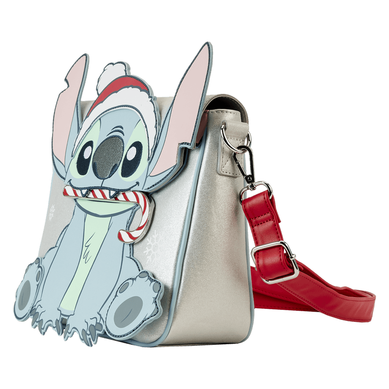 Lilo & Stitch - Stitch Holiday Glitter Crossbody Crossbody by Loungefly | Titan Pop Culture