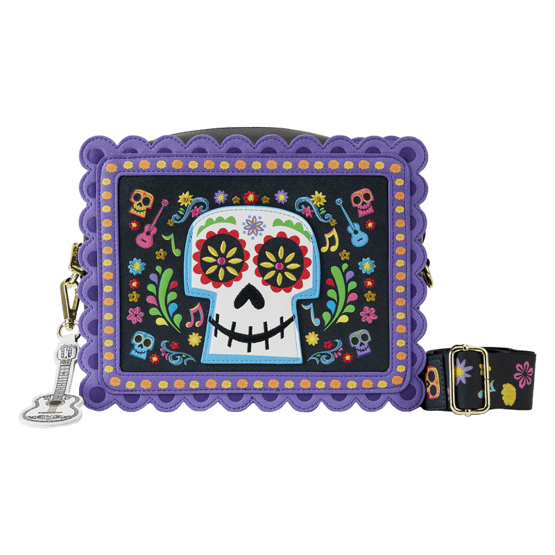 LOUWDTB2884 Coco - Miguel Calavera Floral Skull Crossbody Bag - Loungefly - Titan Pop Culture