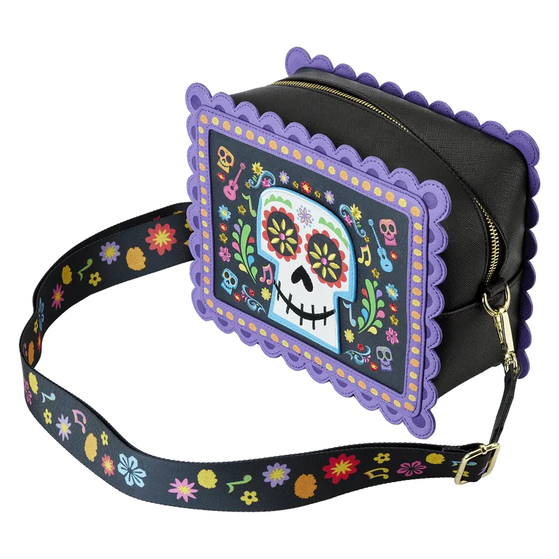 LOUWDTB2884 Coco - Miguel Calavera Floral Skull Crossbody Bag - Loungefly - Titan Pop Culture