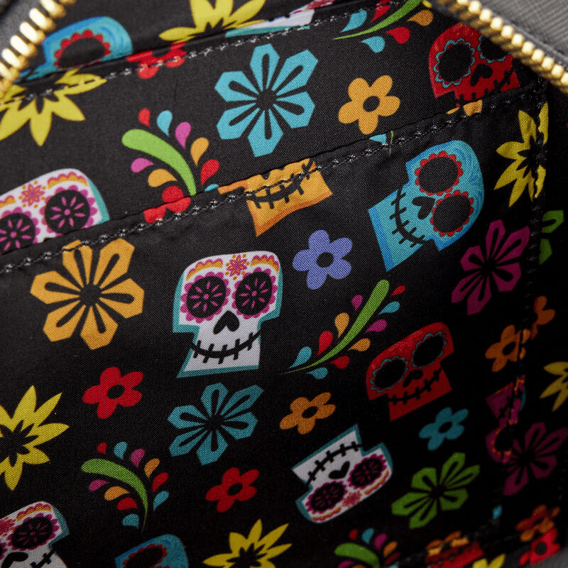 LOUWDTB2884 Coco - Miguel Calavera Floral Skull Crossbody Bag - Loungefly - Titan Pop Culture