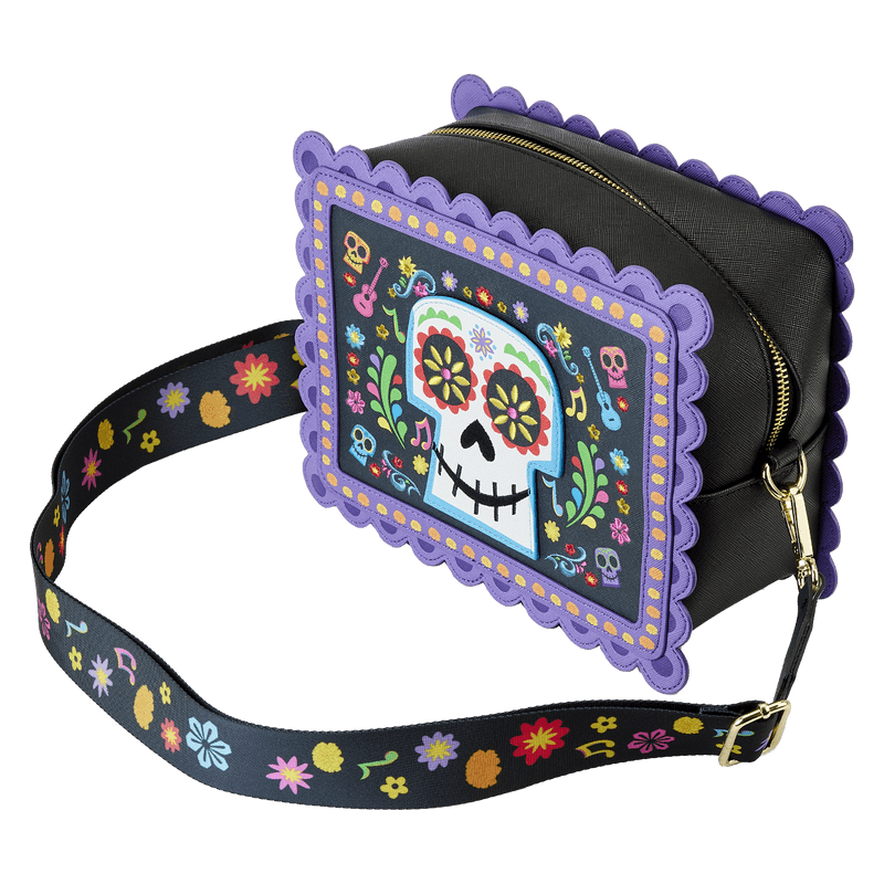 LOUWDTB2884 Coco - Miguel Calavera Floral Skull Crossbody Bag - Loungefly - Titan Pop Culture