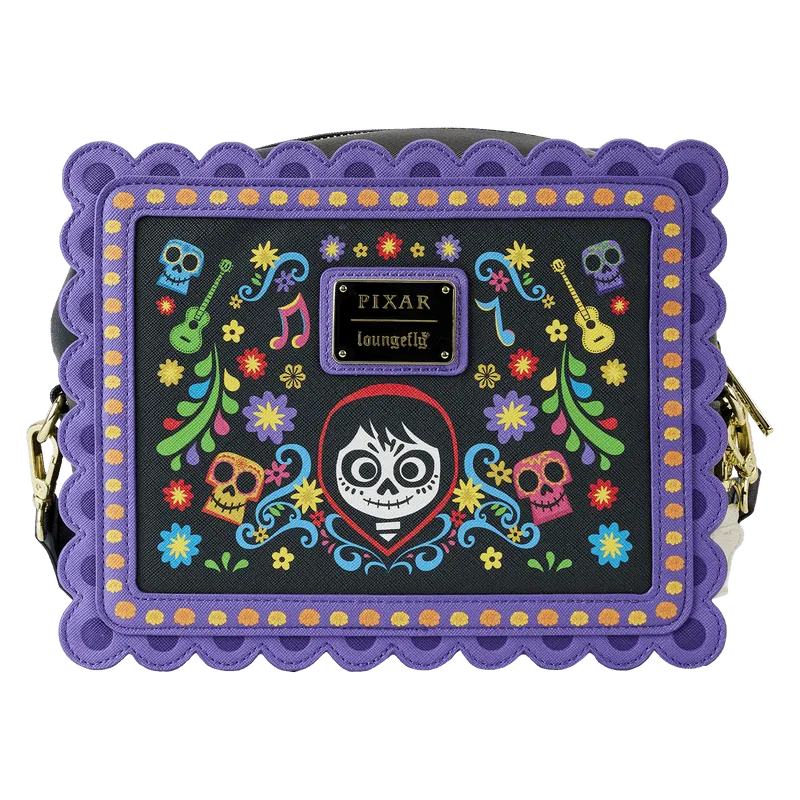 LOUWDTB2884 Coco - Miguel Calavera Floral Skull Crossbody Bag - Loungefly - Titan Pop Culture