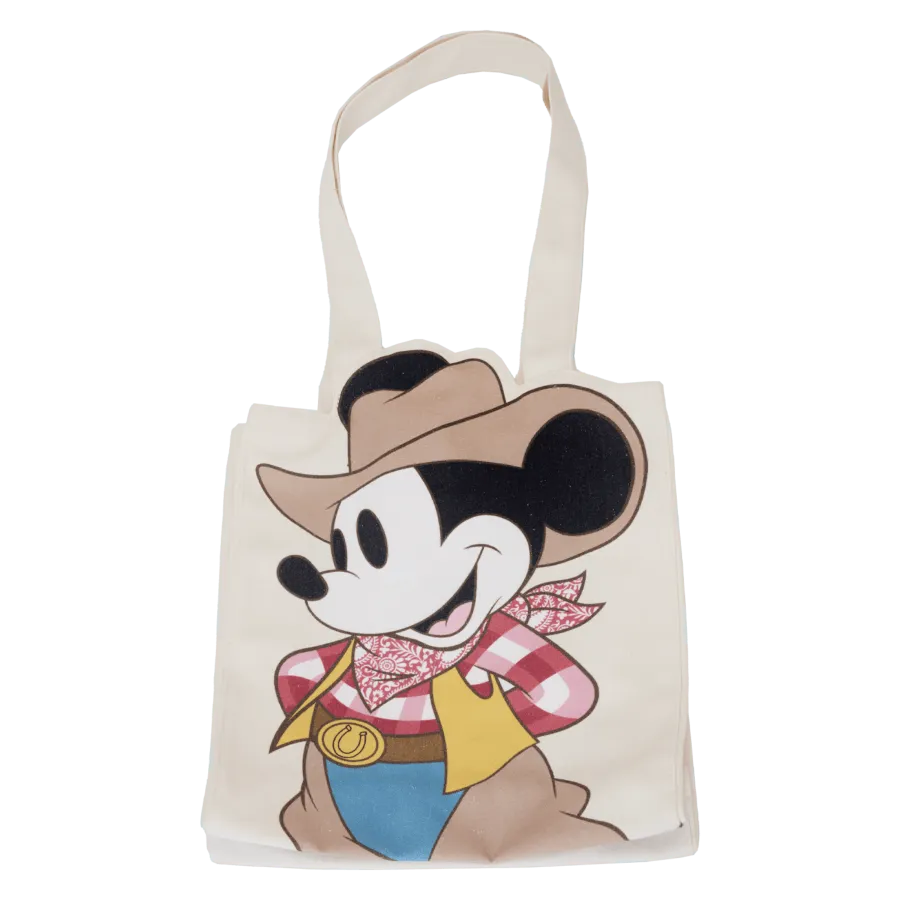 LOUWDTB2946 Disney - Western Mickey Canvas Tote Bag - Loungefly - Titan Pop Culture