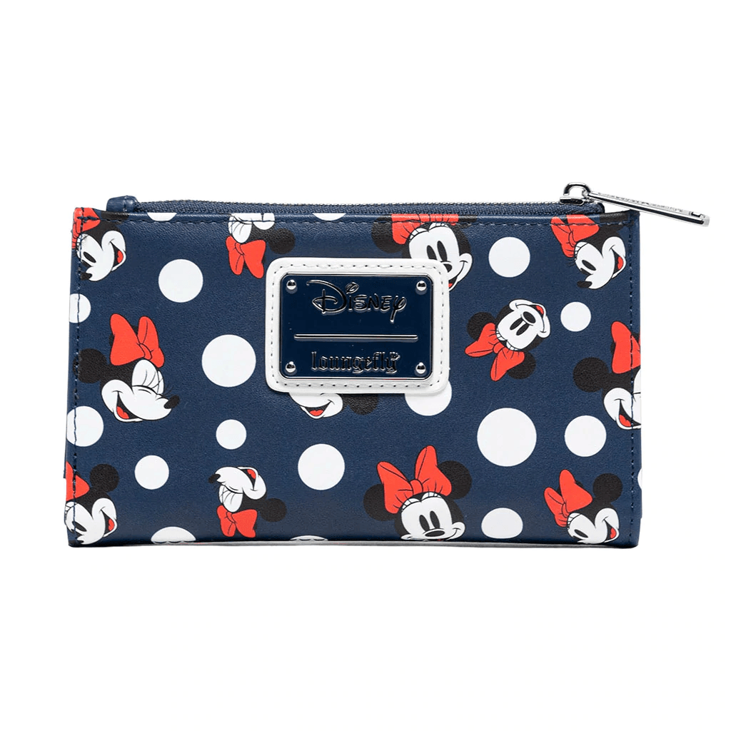 LOUWDWA1586 Disney - Minnie Mouse Polka Dots Navy Purse - Loungefly - Titan Pop Culture