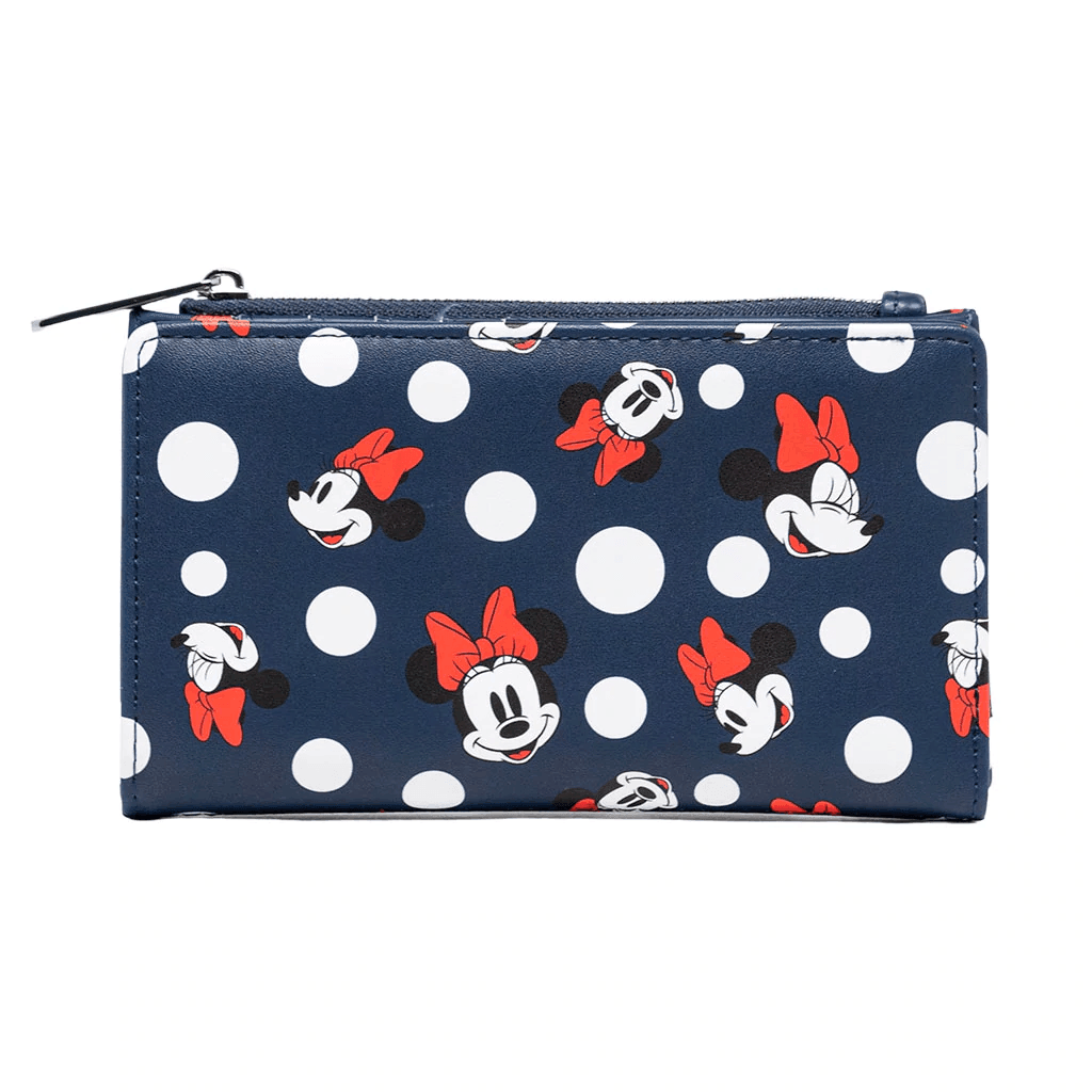 LOUWDWA1586 Disney - Minnie Mouse Polka Dots Navy Purse - Loungefly - Titan Pop Culture