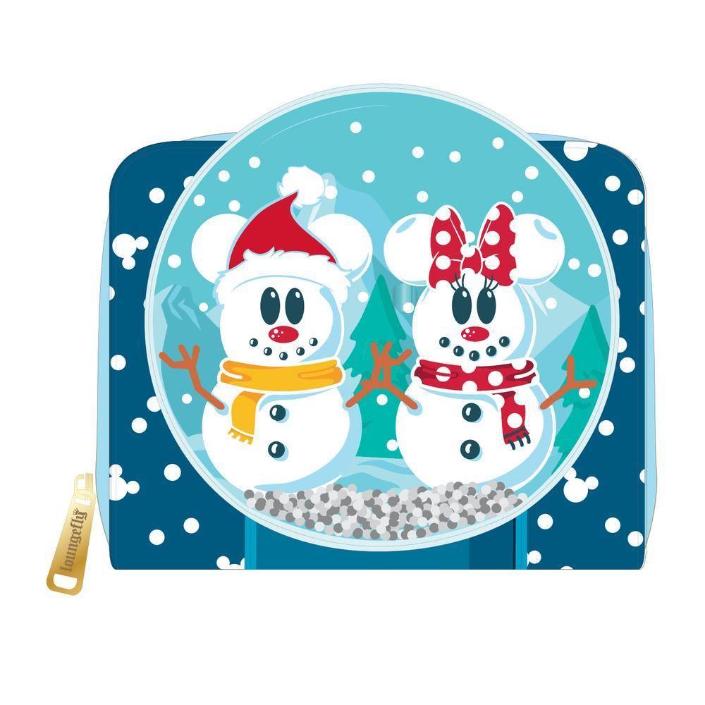 LOUWDWA1786 Disney - Mickey Mouse Snowman Snow Globe Purse - Loungefly - Titan Pop Culture