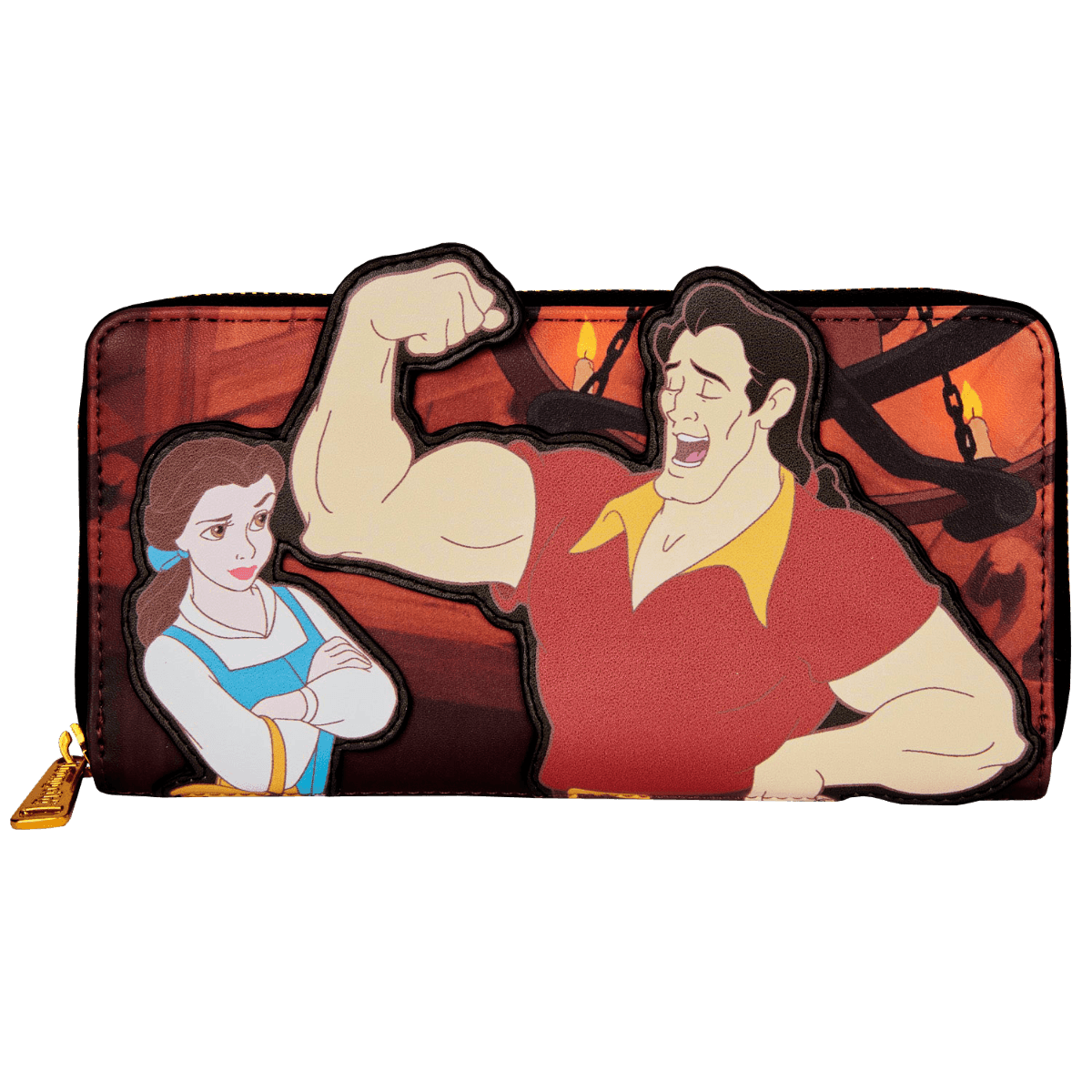 LOUWDWA1951 Beauty and the Beast - Gaston Zip Purse - Loungefly - Titan Pop Culture