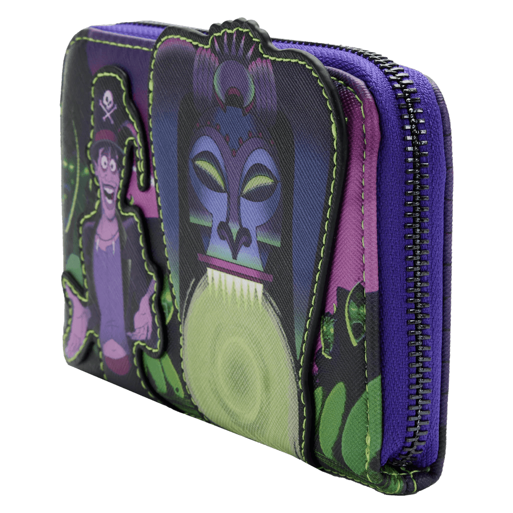 LOUWDWA2014 Princess and the Frog - Facilier Glow Zip Purse - Loungefly - Titan Pop Culture