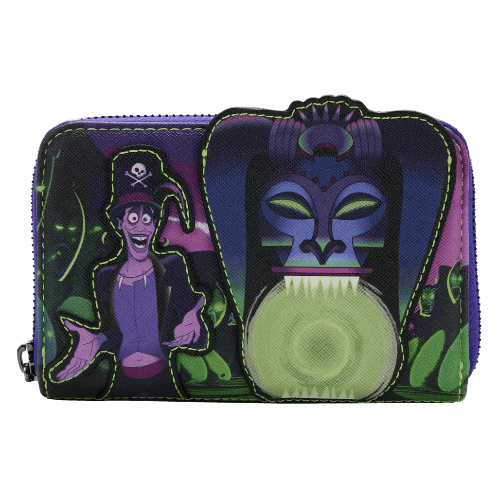 LOUWDWA2014 Princess and the Frog - Facilier Glow Zip Purse - Loungefly - Titan Pop Culture