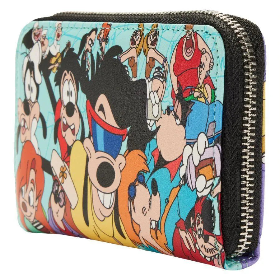 LOUWDWA2086 A Goofy Movie - Collage Zip Purse - Loungefly - Titan Pop Culture