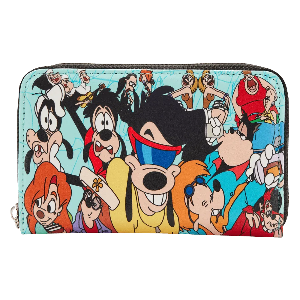 LOUWDWA2086 A Goofy Movie - Collage Zip Purse - Loungefly - Titan Pop Culture