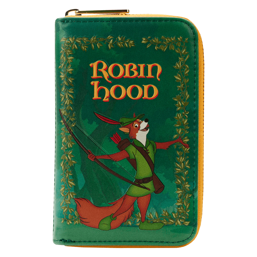 LOUWDWA2340 Robin Hood (1973) - Classic Book Cover Zip Around Purse - Loungefly - Titan Pop Culture
