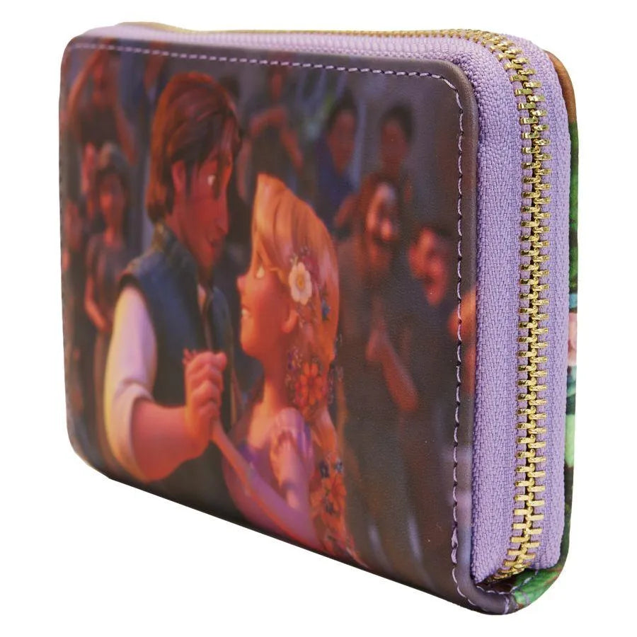 LOUWDWA2439 Tangled - Princess Scenes Zip Around Purse - Loungefly - Titan Pop Culture