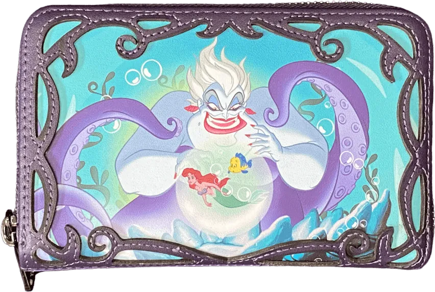 LOUWDWA2449 Disney Villains - Ursula Scene Zip Wallet [RS] - Loungefly - Titan Pop Culture