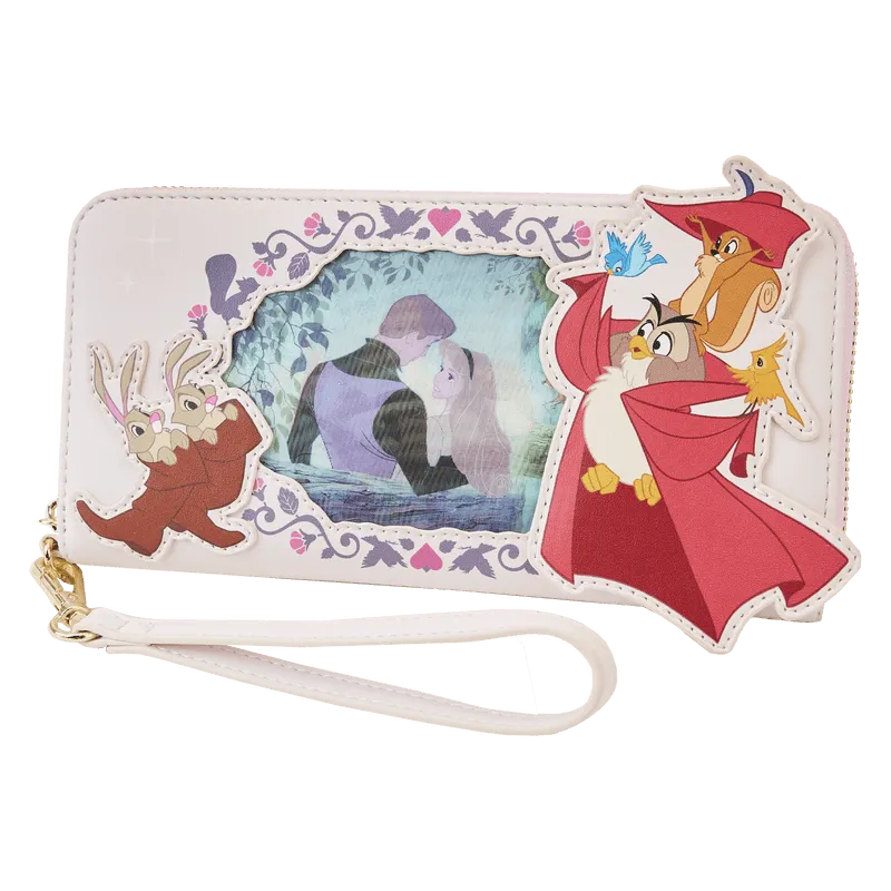 LOUWDWA2598 Sleeping Beauty - Princess Lenticular Series Wristlet Wallet - Loungefly - Titan Pop Culture