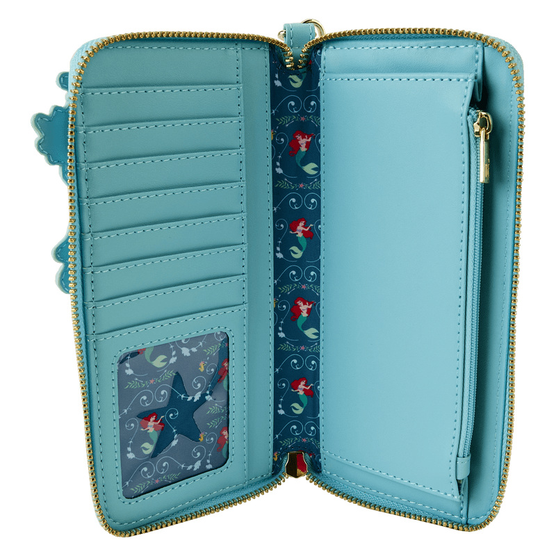 LOUWDWA2623 The Little Mermaid (1989) - Ariel Princess Lenticular Zip Around Wallet - Loungefly - Titan Pop Culture