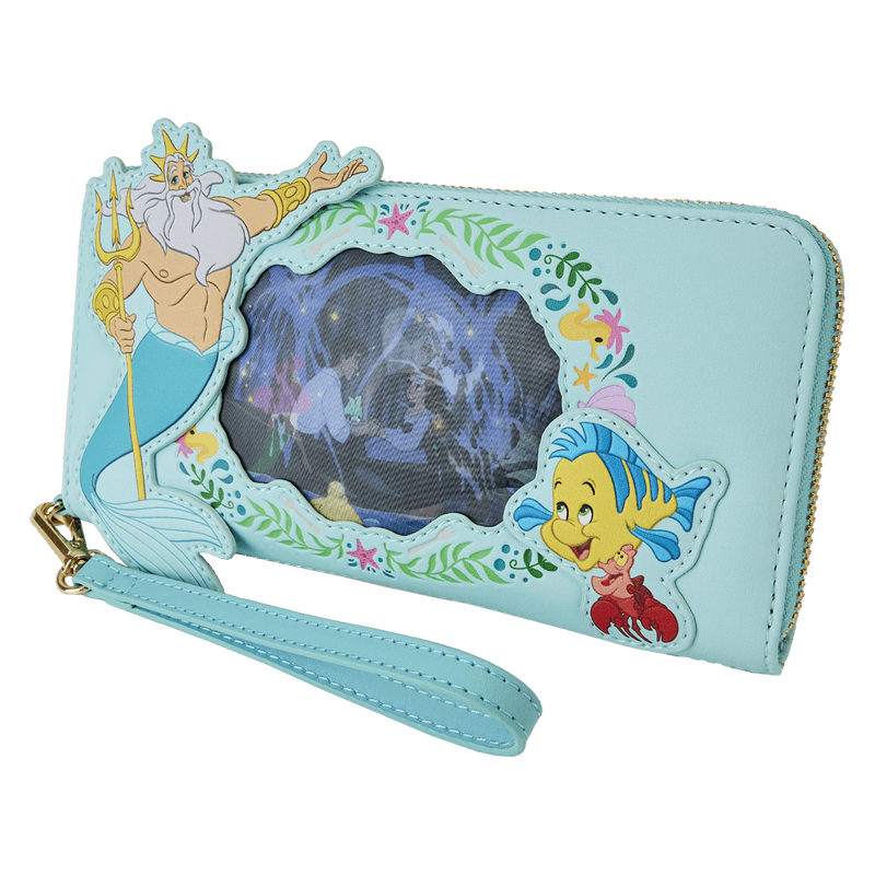 LOUWDWA2623 The Little Mermaid (1989) - Ariel Princess Lenticular Zip Around Wallet - Loungefly - Titan Pop Culture