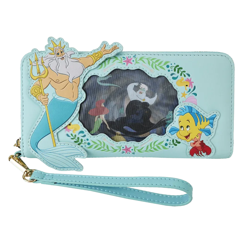 LOUWDWA2623 The Little Mermaid (1989) - Ariel Princess Lenticular Zip Around Wallet - Loungefly - Titan Pop Culture