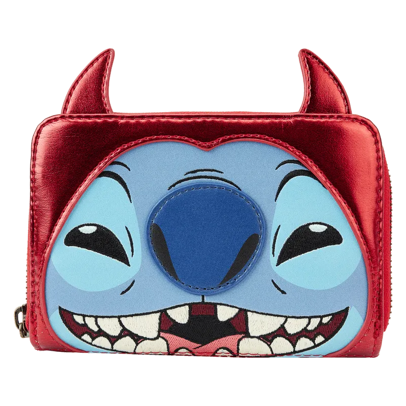 LOUWDWA2627 Disney - Stitch Devil Cosplay Zip Around Wallet - Loungefly - Titan Pop Culture