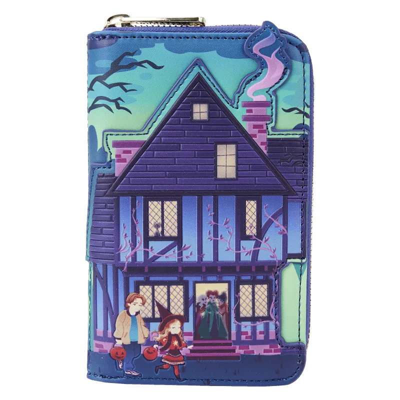 LOUWDWA2630 Hocus Pocus - Sanderson Sisters' House Glow Zip Around Wallet - Loungefly - Titan Pop Culture