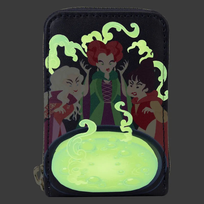 LOUWDWA2631 Hocus Pocus - Sanderson Sisters Cauldron Glow Accordion Wallet - Loungefly - Titan Pop Culture