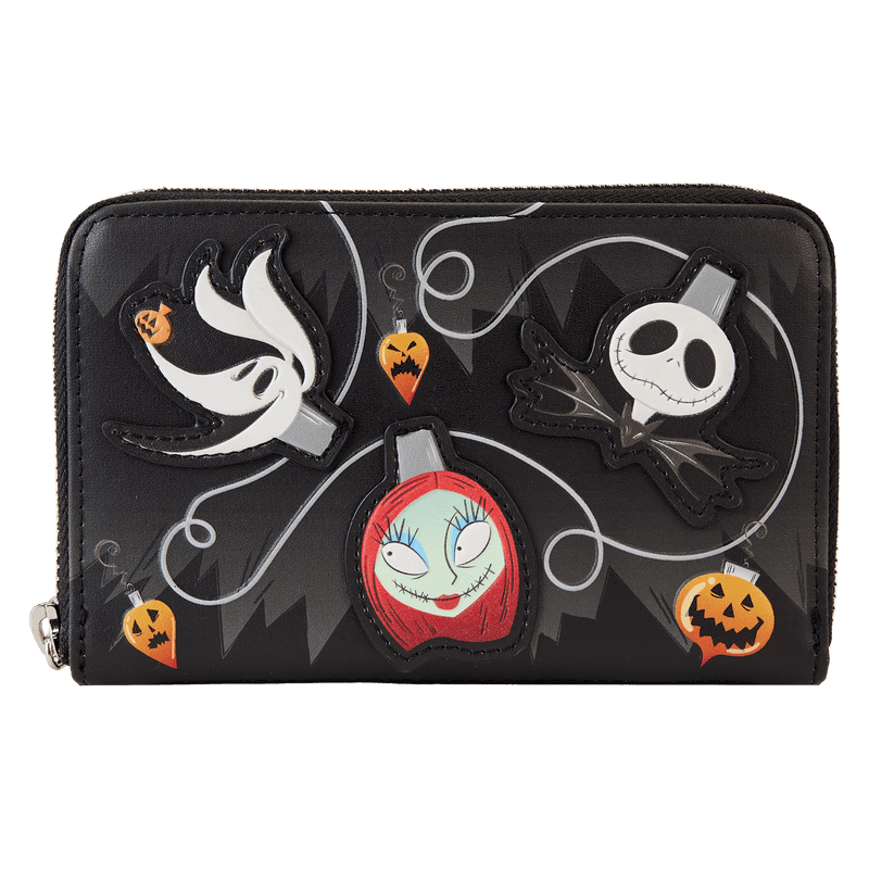 LOUWDWA2876 The Nightmare Before Christmas - Tree String Lights Glow Zip Around Wallet - Loungefly - Titan Pop Culture