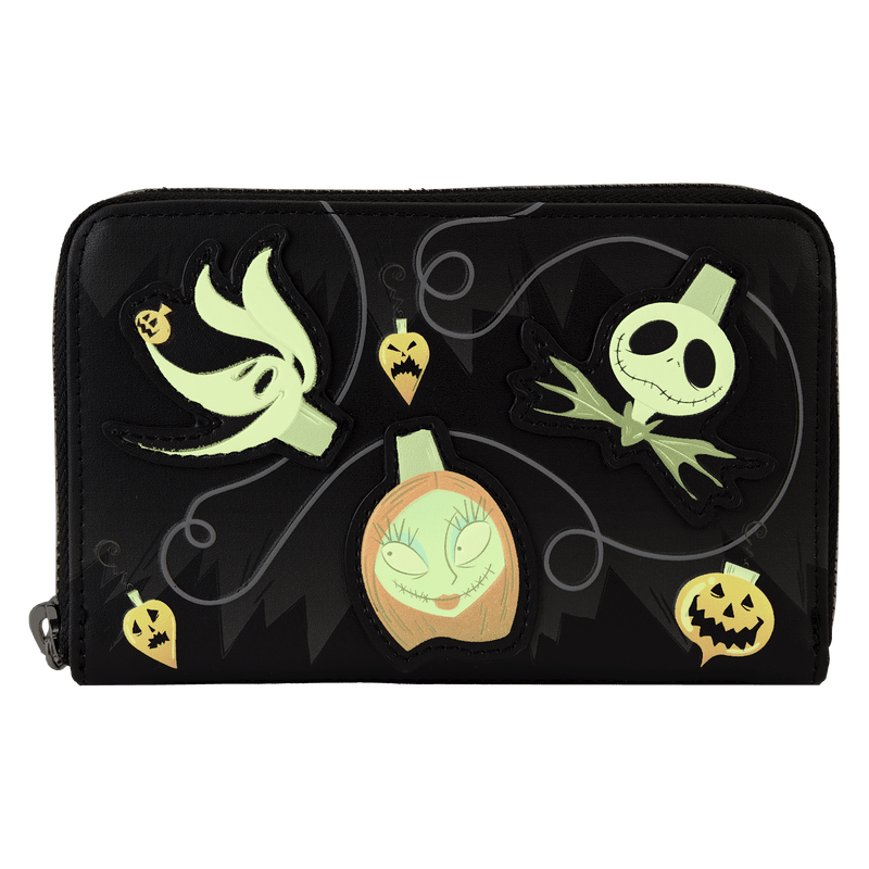 The Nightmare Before Christmas - Tree String Lights Glow Zip Around Wallet Purse by Loungefly | Titan Pop Culture