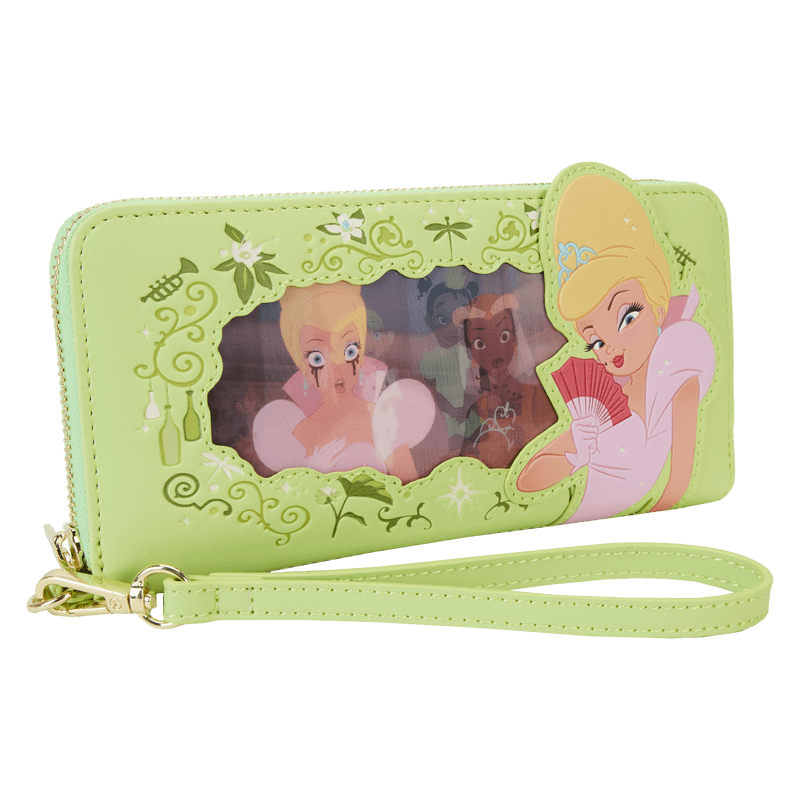 LOUWDWA2879 The Princess & The Frog - Tiana Princess Series Lenticular Zip Around Wristlet - Loungefly - Titan Pop Culture