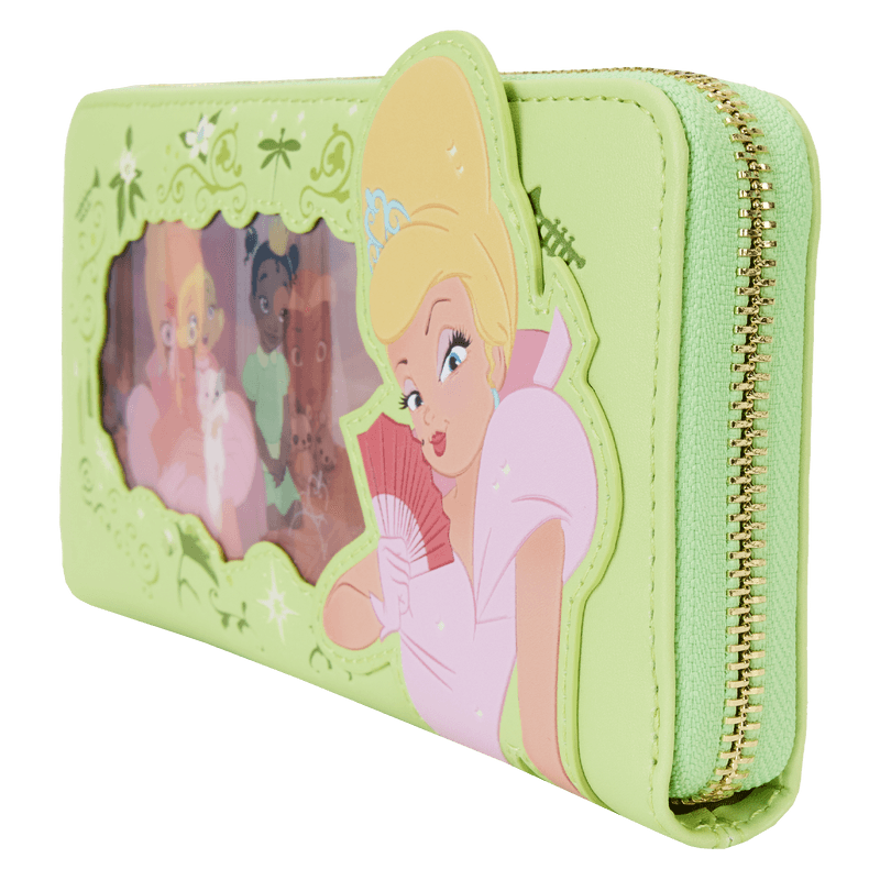 LOUWDWA2879 The Princess & The Frog - Tiana Princess Series Lenticular Zip Around Wristlet - Loungefly - Titan Pop Culture