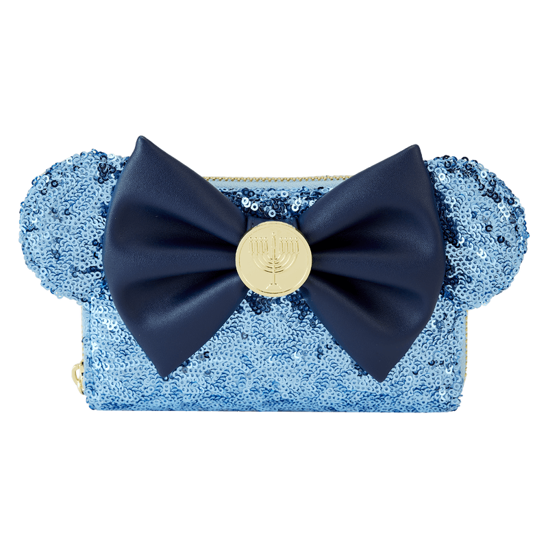 Disney - Minnie Mouse Hanukkah Sequin Zip Around Wallet Purse by Loungefly | Titan Pop Culture
