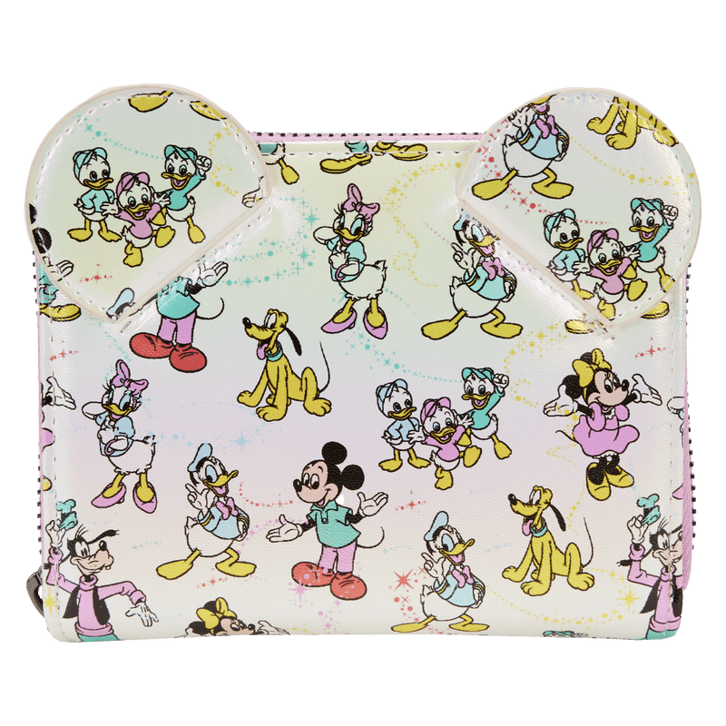 LOUWDWA2897 Disney: D100 - Classic All-Over Print Iridescent Zip Around Wallet - Loungefly - Titan Pop Culture