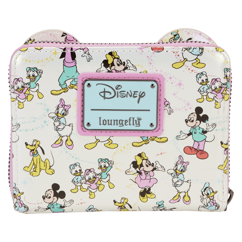 LOUWDWA2897 Disney: D100 - Classic All-Over Print Iridescent Zip Around Wallet - Loungefly - Titan Pop Culture