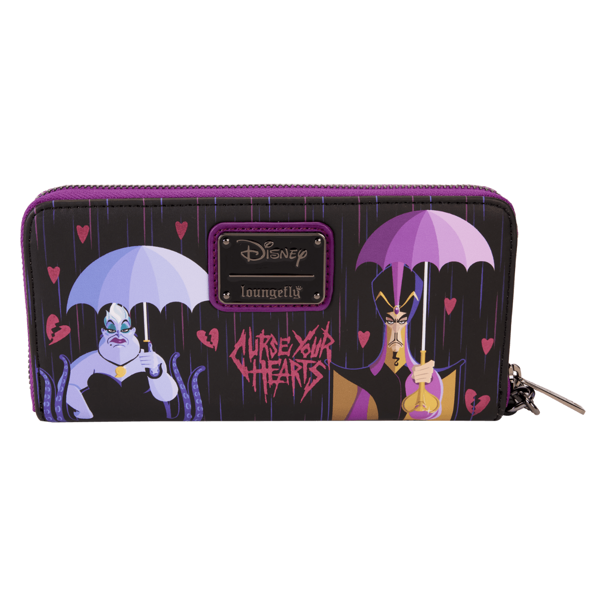 LOUWDWA2936 Disney Villains - Curse Your Hearts Zip Wristlet - Loungefly - Titan Pop Culture