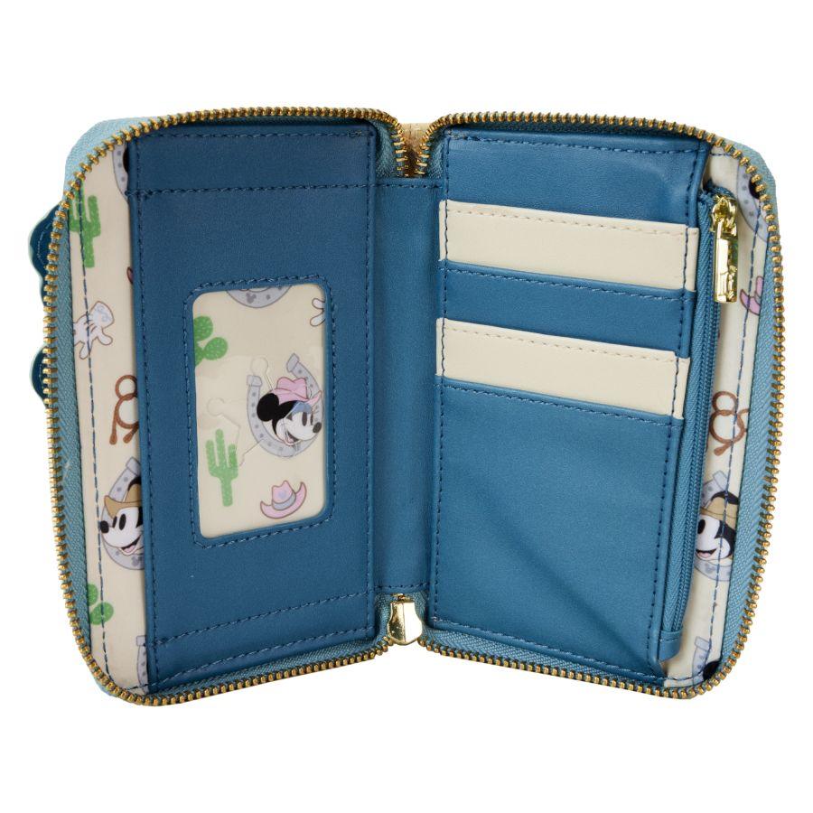 LOUWDWA2977 Disney - Western Mickey & Minnie Zip Around Wallet - Loungefly - Titan Pop Culture