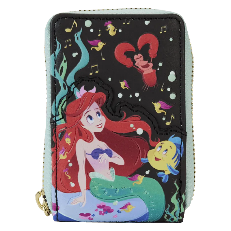 LOUWDWA3023 The Little Mermaid (1989) 35th Anniversary - Life Is The Bubbles Zip Around Wallet - Loungefly - Titan Pop Culture