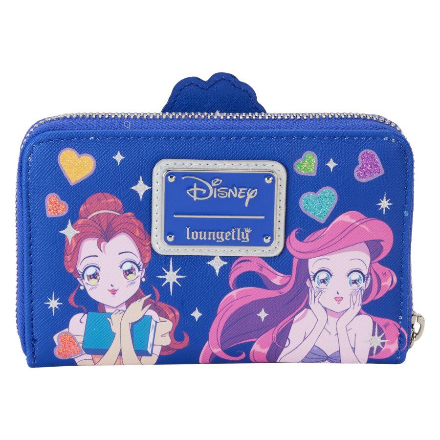 LOUWDWA3033 Disney Princess - Manga Style Zip Around Wallet - Loungefly - Titan Pop Culture