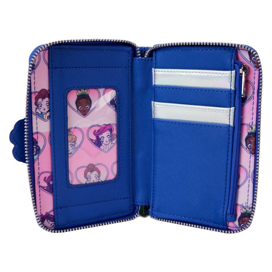 LOUWDWA3033 Disney Princess - Manga Style Zip Around Wallet - Loungefly - Titan Pop Culture