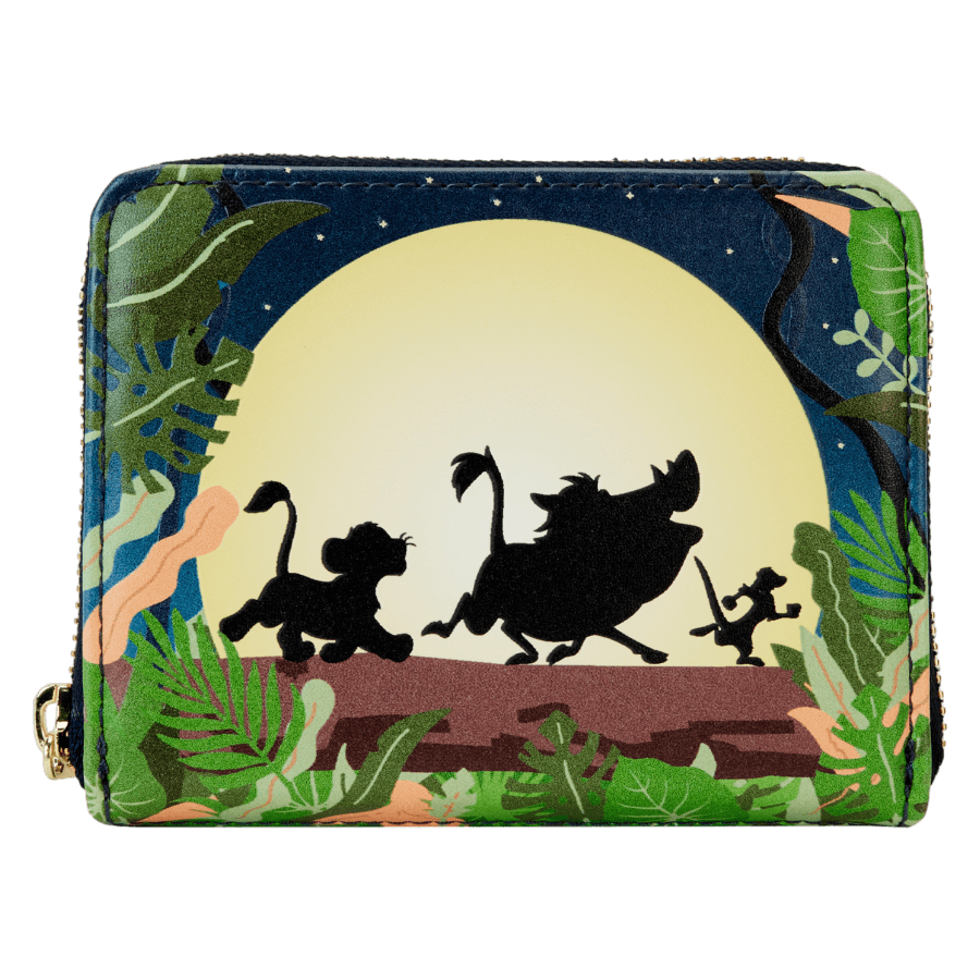 LOUWDWA3061 The Lion King (1994): 30th Anniversary - Hakuna Matata Silhouette Zip Wallet - Loungefly - Titan Pop Culture